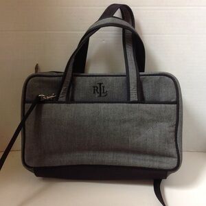 Lauren Ralph Lauren Gray Overnight Cosmetic Bag
